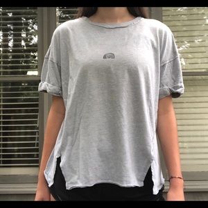 Grey rainbow free people tshirt